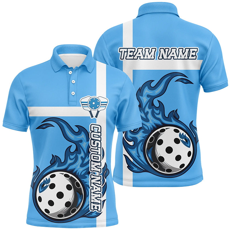 Personalized Multi-Color Pickleball Shirts For Men And Women, Flame Pickleball Ball Tournament Team Jerseys IPHW6554