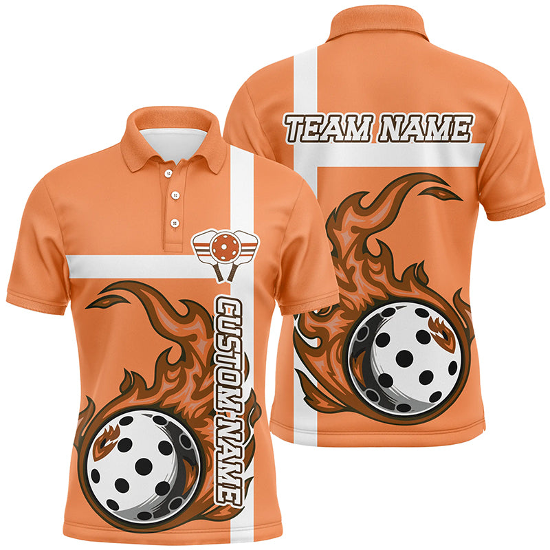 Personalized Multi-Color Pickleball Shirts For Men And Women, Flame Pickleball Ball Tournament Team Jerseys IPHW6554