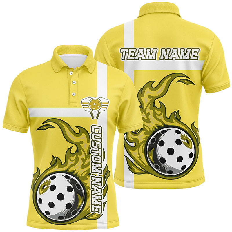 Personalized Multi-Color Pickleball Shirts For Men And Women, Flame Pickleball Ball Tournament Team Jerseys IPHW6554