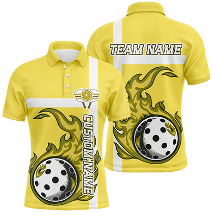 Personalized Multi-Color Pickleball Shirts For Men And Women, Flame Pickleball Ball Tournament Team Jerseys IPHW6554