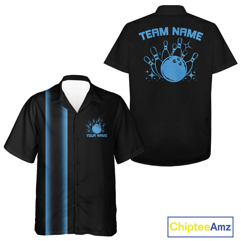 Custom Classic 50S Style Bowling Unisex Hawaiian Shirts, Vintage Bowling Team Outfit IPHW10065