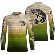 Load image into Gallery viewer, Custom Pike Fishing Long Sleeve Tournament Fishing Shirts, Pike Uv Protection Fishing Jerseys IPHW6218