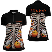 Load image into Gallery viewer, Bowling Balls And Pins Inside The Rib Cage Custom Halloween Skeleton Shirts For Men IPHW7601