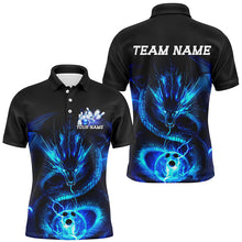 Load image into Gallery viewer, Black And Green Custom Dragn Bowling Shirts For Men, Bowling Team Uniform Bowler Outfits IPHW7615