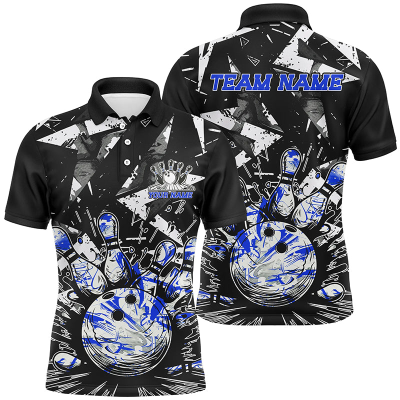 Custom Multi-Color Camo Bowling Team Shirts For Men And Women, Strike Bowling Tournament Team Shirts For Bowlers IPHW6572