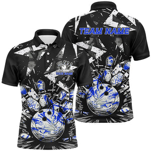 Custom Multi-Color Camo Bowling Team Shirts For Men And Women, Strike Bowling Tournament Team Shirts For Bowlers IPHW6572