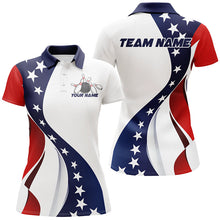 Load image into Gallery viewer, American Flag Custom Patriotic Bowling Shirts For Women, Team Bowling League Shirts Uniform IPHW7634