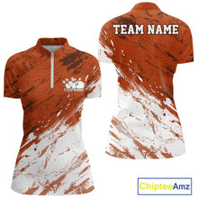 Load image into Gallery viewer, Orange and white sports jersey with 'TEAM NAME' and 'Your Name' text on a white background