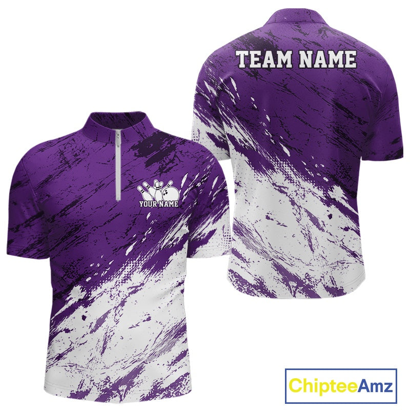 Purple and white sports jersey with 'TEAM NAME' text on a white background