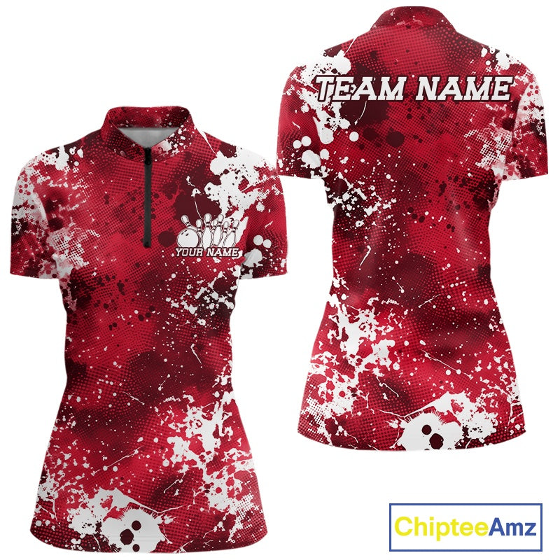 Pink sports jersey with white splatter design and customizable text on a white background