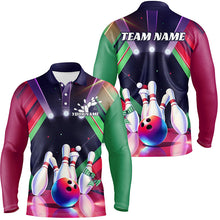 Load image into Gallery viewer, Custom Christmas Bowling Team Shirt For Men, Personalized Bowling Shirts Bowlers Outfits IPHW7843