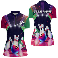 Load image into Gallery viewer, Custom Christmas Bowling Team Shirt For Women, Personalized Bowling Shirts Bowlers Outfits IPHW7843