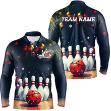 Load image into Gallery viewer, Christmas Bowling Shirts For Men, Custom Christmas Bowling Team Uniform Bowlers Otufits Gift IPHW7844