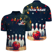 Load image into Gallery viewer, Christmas Bowling Shirts For Men, Custom Christmas Bowling Team Uniform Bowlers Otufits Gift IPHW7844