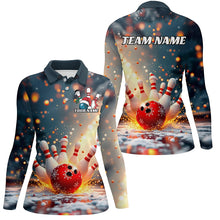 Load image into Gallery viewer, Custom Christmas Bowling Shirts For Women, Xmas Bowling Team Shirt Bowler Outfits IPHW7848