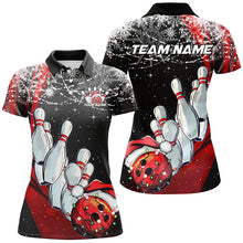 Load image into Gallery viewer, Blue Custom Christmas Bowling Team Shirts For Women, Xmas Bowling Team Outfits Gifts IPHW7857