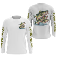 Load image into Gallery viewer, Largemouth Bass Fishes Custom Bass Long Sleeve Fishing Shirts, Bass Tournament Fishing Shirt IPHW7958