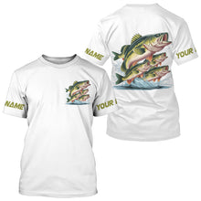 Load image into Gallery viewer, Largemouth Bass Fishes Custom Bass Long Sleeve Fishing Shirts, Bass Tournament Fishing Shirt IPHW7958