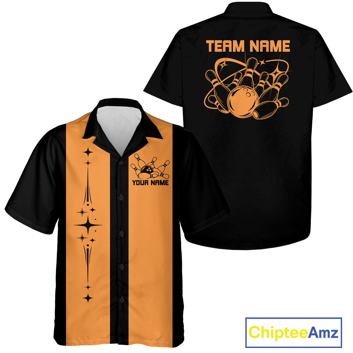 Custom Retro Bowling League Shirt For Team, Classic Button Up Shirt For Bowlers IPHW12227