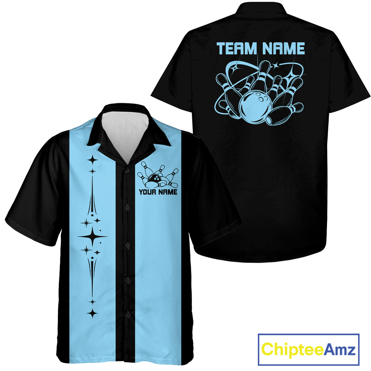 Custom Retro Bowling League Shirt For Team, Classic Button Up Shirt For Bowlers IPHW12227