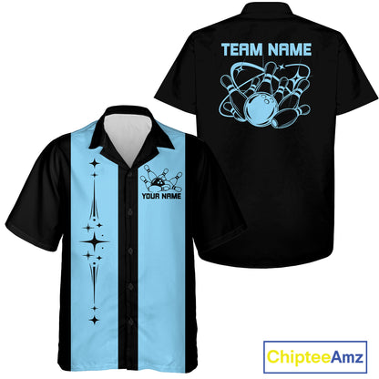 Custom Retro Bowling League Shirt For Team, Classic Button Up Shirt For Bowlers IPHW12227