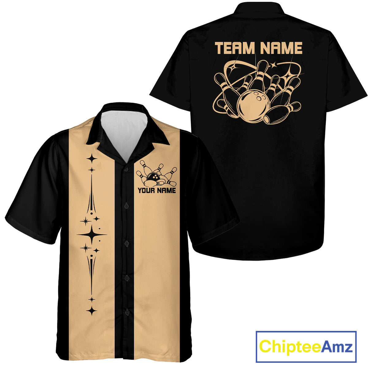 Custom Retro Bowling League Shirt For Team, Classic Button Up Shirt For Bowlers IPHW12227