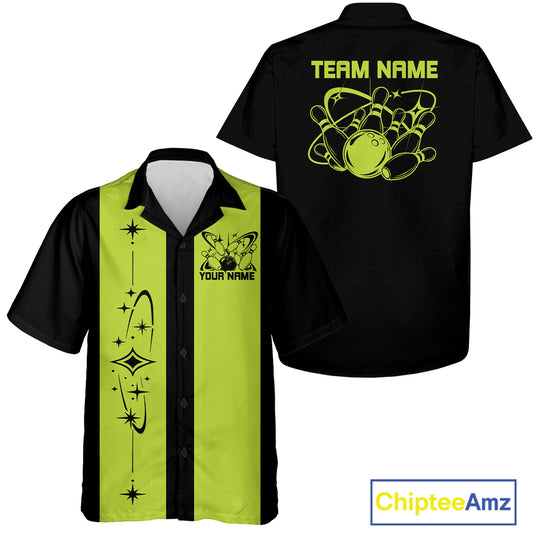 Personalized Vintage Retro Bowling Team Matching Shirt, Bowling League Shirt IPHW12228