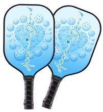 Load image into Gallery viewer, 1PC Custom Blue Heart Pickleball Paddle For Men And Women, Valentines Pickleball Couple IPHW8194