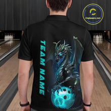 Load image into Gallery viewer, Custom Men Bowling Polo Shirts Blue Dragon Bowling Team Jerseys Bowling League Shirts Outfits IPHW5351