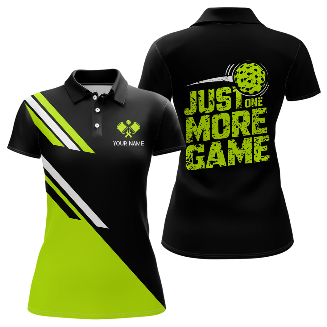 Custom Green Pickleball Jerseys Outdoor Pickleball Men Polo Shirts Sayings 