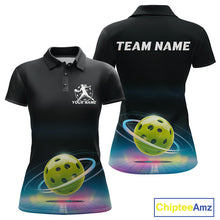 Load image into Gallery viewer, Custom Galaxy Pickleball Polo Shirts For Women, Pickleball Team League Shirt IPHW9435