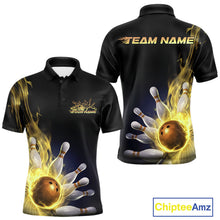 Load image into Gallery viewer, Custom Multi-Color Flame Bowling Tournament Shirts For Men, Women And Kid, Fire Bowling Jerseys IPHW9378