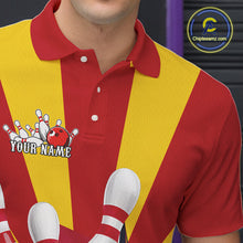 Load image into Gallery viewer, Custom Arizona Flag Bowling Polo Shirts For Men, Bowling Tournament Shirt IPHW9264