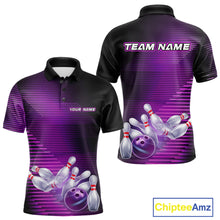 Load image into Gallery viewer, Custom Multi-Color Bowling Team Tournament Shirts For Men, Women And Kid, Bowling League Shirt IPHW9376