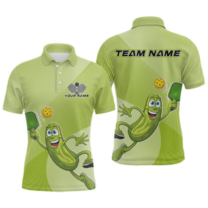 Custom Funny Pickles Play Pickleball Polo Shirts For Men, Pickleball Team Shirt IPHW9409