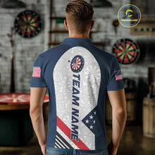 Load image into Gallery viewer, Custom Patriotic Dart Jerseys For Players, US Flag Dart Team Polo Shirts For Men IPHW9696