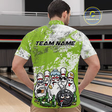 Load image into Gallery viewer, Custom Green Drunk Bowling Ball And Pins Bowling And Beer Shirt, Funny Bowling Jersey IPHW11266