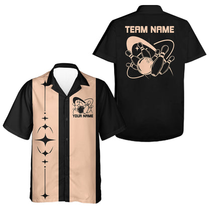Personalized Classic Retro Bowling Team Shirt, Vintage Bowling League Shirt IPHW12226