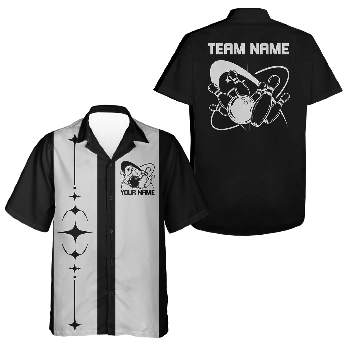 Personalized Classic Retro Bowling Team Shirt, Vintage Bowling League Shirt IPHW12226