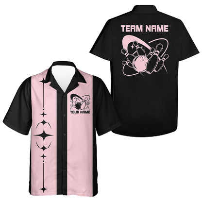 Personalized Classic Retro Bowling Team Shirt, Vintage Bowling League Shirt IPHW12226