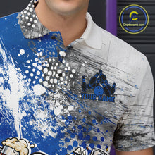 Load image into Gallery viewer, Custom Angry Bowling Ball And Pin Fight Funny Shirt, Blue Bowling And Beer Shirt IPHW11251