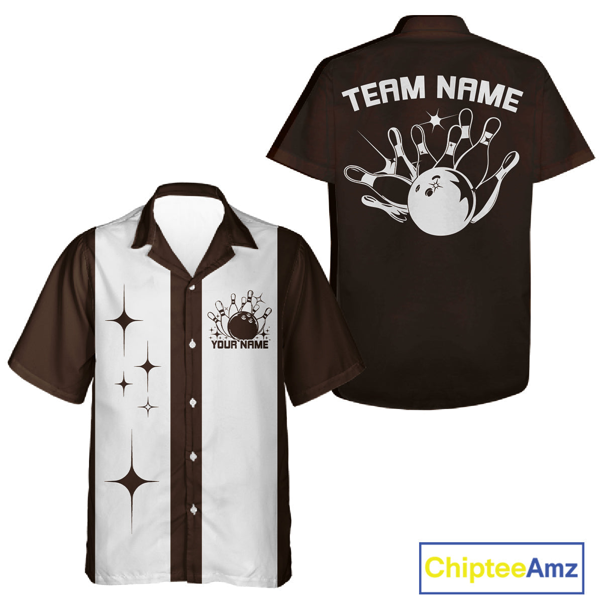 Custom Classic Vintage Bowling Men And Women Shirt, Retro Bowling Team Shirt IPHW10069
