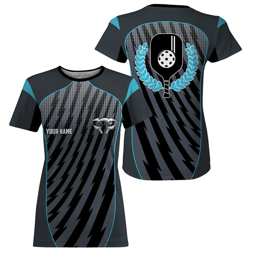 Custom Blue Pickleball T-Shirts For Women, Outdoor Pickleball Jerseys IPHW8199