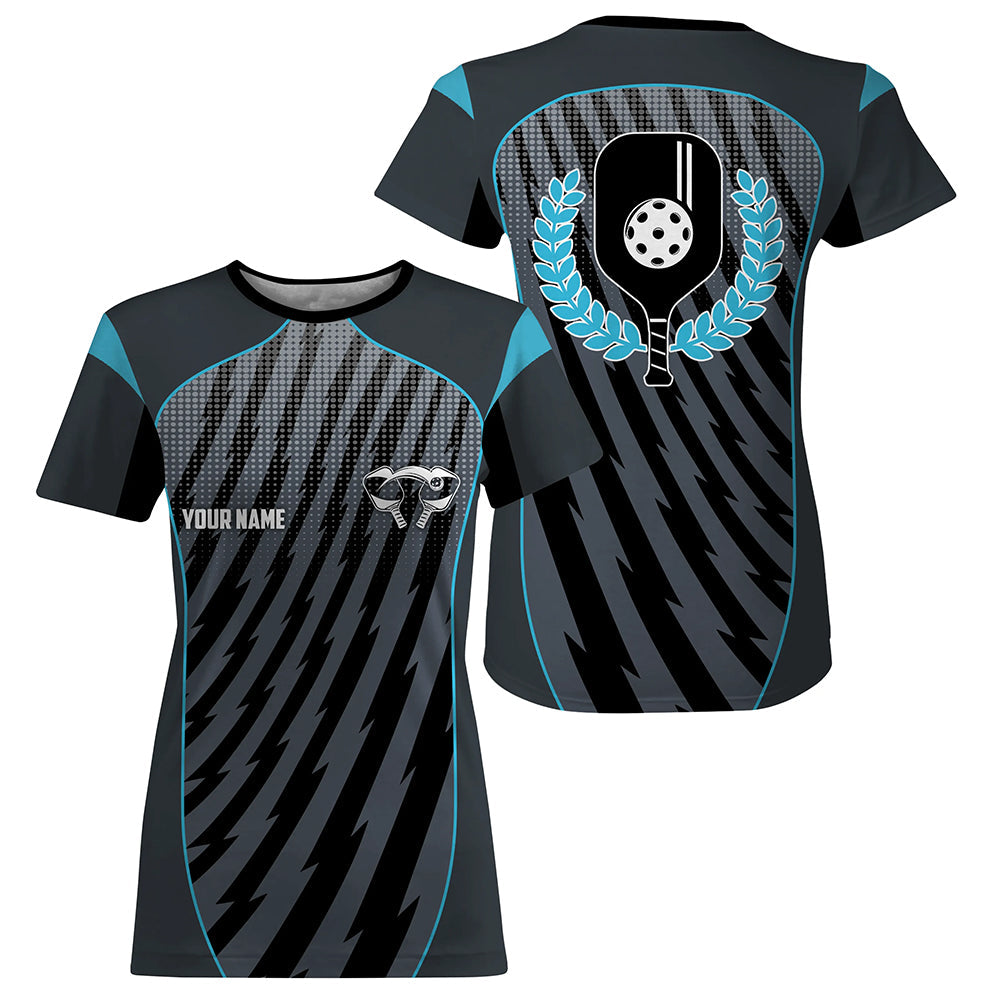 Custom Blue Pickleball T-Shirts For Women, Outdoor Pickleball Jerseys IPHW8199