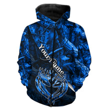 Load image into Gallery viewer, Love hunting deer blue camo personalized deer shirts, deer hunting Shirts NQSD21