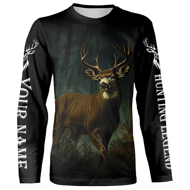 Deer Hunting Customize Name 3D All Over Printed Shirts, personalized Deer hunting apparel NQS698