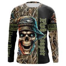 Load image into Gallery viewer, Fish Reaper Camo Customize Name 3D All Over Printed Fishing Shirts, Personalized Gifts NQS212