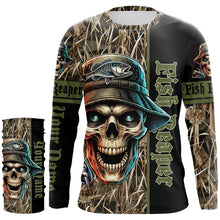 Load image into Gallery viewer, Fish Reaper Camo Customize Name 3D All Over Printed Fishing Shirts, Personalized Gifts NQS212