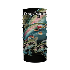 Rainbow Trout Fishing Customize Name UV protection long sleeves fishing shirt, gifts for fishing lover NQS1790