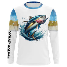 Load image into Gallery viewer, Tuna Fishing Scales Custom long sleeve Fishing Shirt, personalized Tuna fishing apparel NQS578